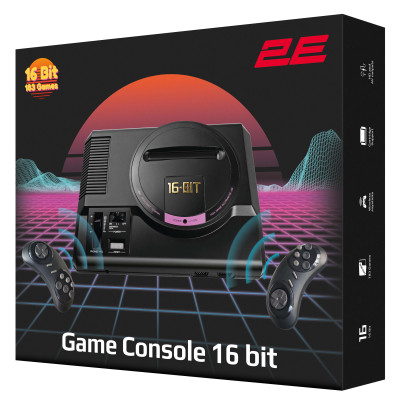 2E Ігрова консоль 16bit HDMI (2 бездротових геймпада, 183 ігор)