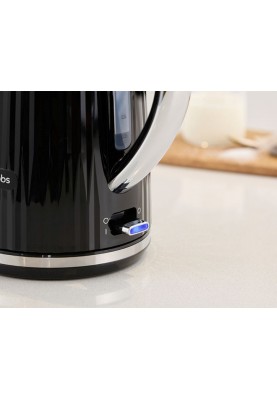 Russell Hobbs Електрочайник Eden, 1.7л, нержавіюча сталь, пластик, чорний