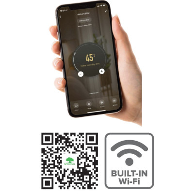 MYCOND Осушувач повітря GIANT SMART 50, 50л.в сутки, 80м.кв, 280м3/рік, 793Вт, дисплей, ел.кер-ня, Wi-Fi, таймер, авто вимк., білий/чорний MYCOND Осушувач повітря GIANT SMART 50, 50л.в сутки, 80м.кв, 280м3/рік, 793Вт, дисплей, ел.кер-ня, Wi-Fi, таймер, авто вимк., білий/чорний