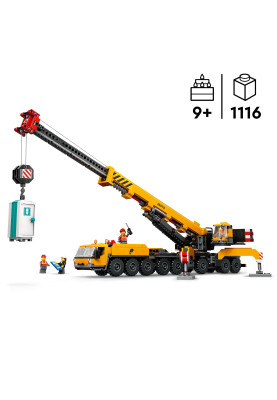 LEGO Конструктор City Жовтий пересувний будівельний кран