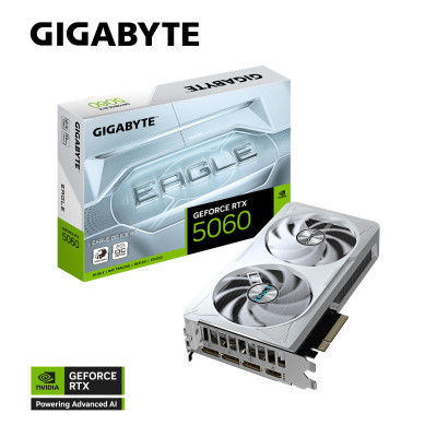 Gigabyte Відеокарта GeForce RTX 5060 8GB GDDR7 EAGLE OC ICE