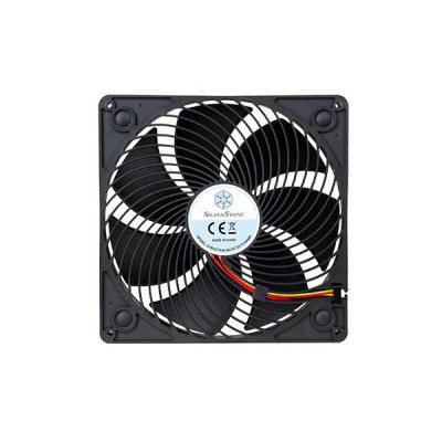SilverStone Корпусний вентилятор Air Penetrator AP181, 180мм, 600-1200rpm, 3pin, 15.9-30dBa, чорний
