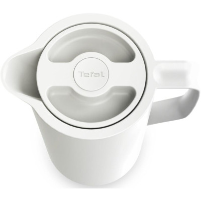 Tefal Термоглечик Motiva, 1л, пластик, скло, білий Tefal Термоглечик Motiva, 1л, пластик, скло, білий