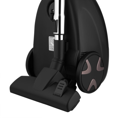 ARDESTO Пилосос мішковий, 800Вт, мішок- 2.5л, HEPA, чорно-бронзовий