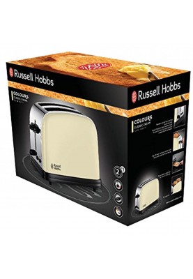 Russell Hobbs Тостер Colours Plus, 1100Вт, метал, бежевий