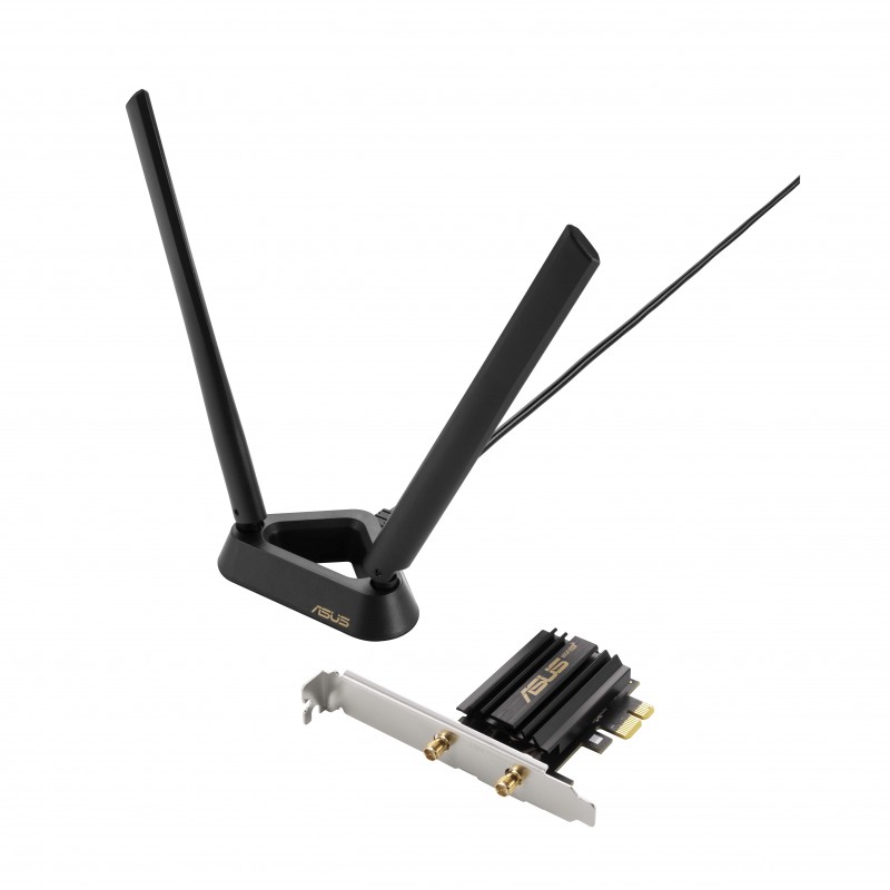 ASUS WiFi-адаптер PCE-AXE59BT Bluetooth 5.2 PCI Express WPA3 OFDMA MU-MIMO