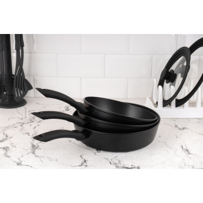 ARDESTO Сковорода глибока Gemini Gourmet Bolzano, 24см, алюміній, чорний