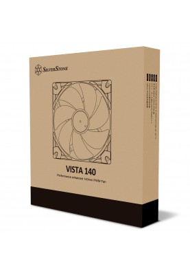 SilverStone Корпусний вентилятор Vista VS140B, 140mm, 1600rpm, 4pin PWM, 30.8dBa