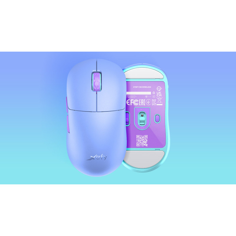 Cherry Xtrfy Миша M8 WIRELESS Frosty Purple