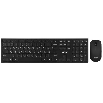 Acer Комплект клавіатура та миша OKR030, WL, EN/UKR/RU, чорний