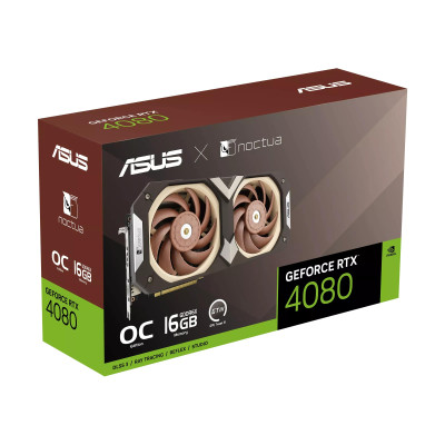 ASUS Відеокарта GeForce RTX 4080 SUPER 16GB GDDR6X OC RTX4080S-O16G-NOCTUA