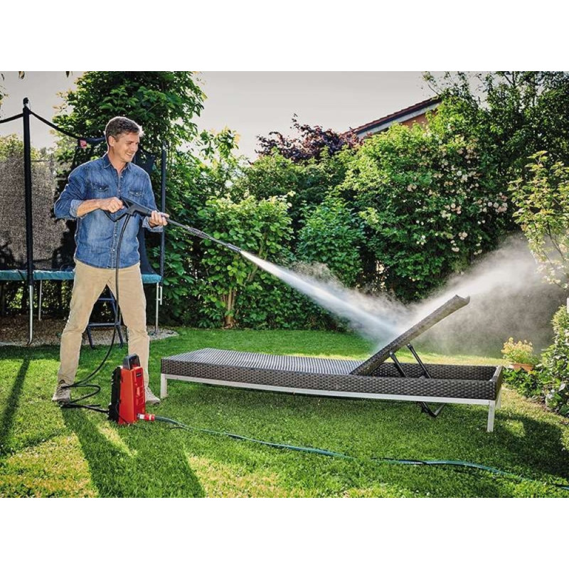 Einhell Мінімийка високого тиску TC-HP 90, 1200Вт, 90бар, 372л/год, шланг 3м, 3.9кг