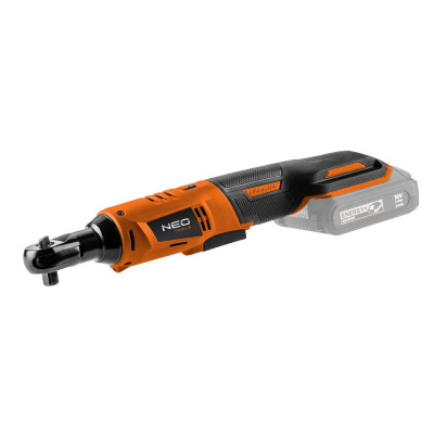 Neo Tools Тріскачка аккумуляторна Energy+ 18В 250об·хв 60Нм 3/8" адаптер 1/2" 0.89кг без АКБ та ЗП