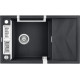 Deante Мийка кухонна Magnetic, граніт, прямокутник, з крилом, 820х500х219мм, чаша - 1, накладна, металічний графіт