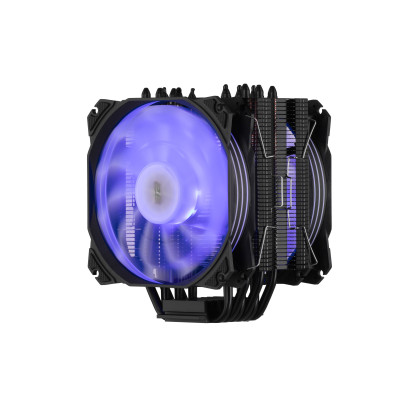 2E Gaming Процесорний кулер Air Cool AC120D6-ARGB, LGA1851, 1700, 1366, 1200, 115x, AM5, AM4, AM3, AM3+, AM2, AM2+, FM2, FM1, 4pin PWM, 3pin +5VARGB, TDP 200W