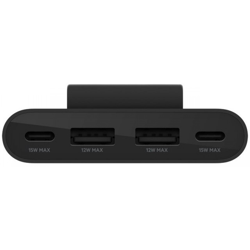 Belkin Адаптер 2хUSB-C/2хUSB-A, 2м, чорний