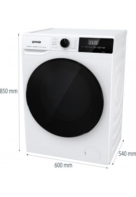 Gorenje Прально-сушильна машина фронтальна, 8(5)кг, 1400, A, 60см, дисплей, інвертор, білий