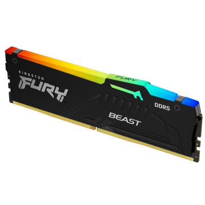 Kingston Пам'ять ПК Kingston DDR5 32GB 5600 FURY Beast RGB