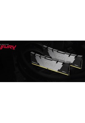 Kingston Пам'ять ПК DDR4 32GB KIT (16GBx2) 4266 FURY Renegade Чорний