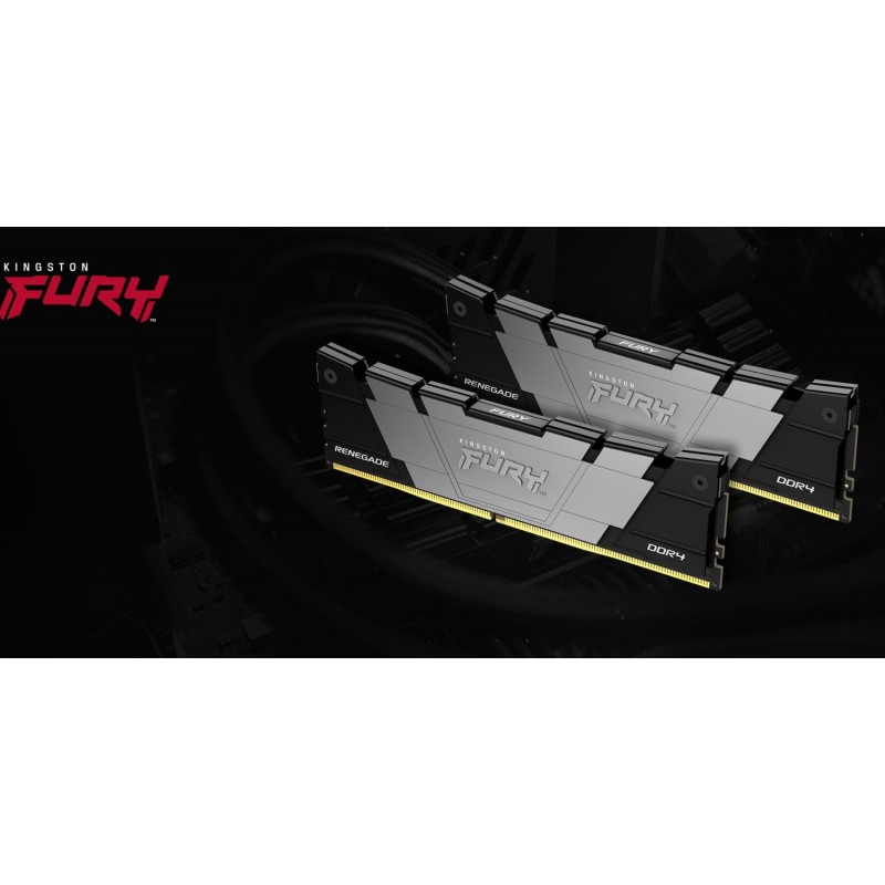 Kingston Пам'ять ПК DDR4 32GB KIT (16GBx2) 4266 FURY Renegade Чорний