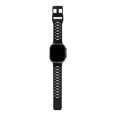 UAG Ремінець для Apple Watch Ultra 49/45/44/42mm Civilian Silicone, Graphite/Black