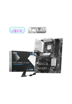 MSI Материнcька плата PRO B860-P WIFI s1851 B860 4xDDR5 M.2 HDMI DP WiFi BT ATX