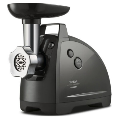 Tefal М'ясорубка HVB Plus, 2000Вт, 2.6кг/хв, 3 решітки, насадка для ковбас, кеббе, томатів, 5 терок, пластик/метал, чорний Tefal М'ясорубка HVB Plus, 2000Вт, 2.6кг/хв, 3 решітки, насадка для ковбас, кеббе, томатів, 5 терок, пластик/метал, чорний