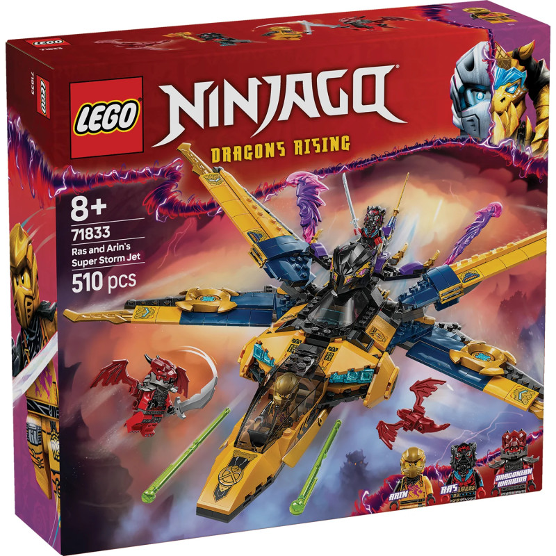 LEGO Конструктор Ninjago Суперштормовий реактивний літак Рас та Арін