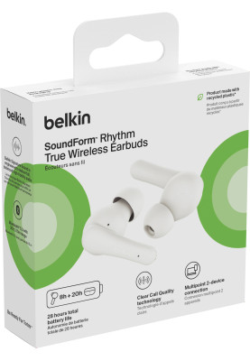 Belkin Навушники TWS Soundform Rhythm True Wireless, білий