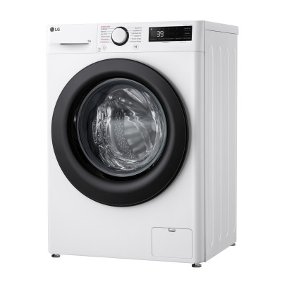 LG Пральна машина фронтальна, 9кг, 1200, A, 48см, дисплей, пара, інвертор, білий