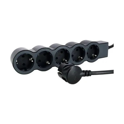 Legrand Підовжувач стандарт, 5хSchuko, 16А, 3м, чорний