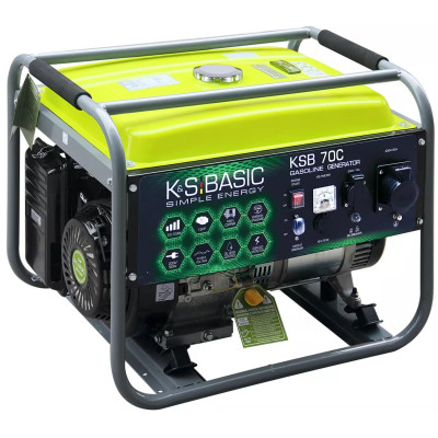 Könner & Söhnen Генератор бензиновий Basic KSB 70C, 230В, 5-5.5кВт, ручний стартер, 66.6кг