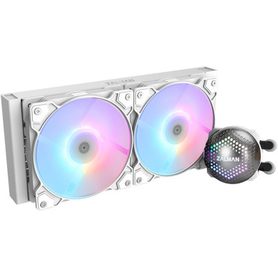 Zalman Система рідинного охолодження ALPHA 24 WHITE, LGA1700, 2066, 2011-V3, 2011, 1200, 115X, AM5, AM4, AM3, TDP 300W, ARGB