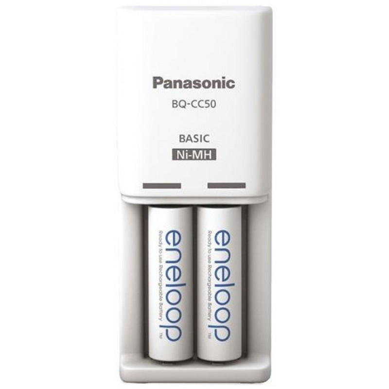 Panasonic Зарядний пристрій Compact Charger+ Eneloop 2AA 2000 mAh