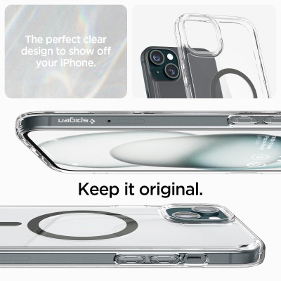 Spigen Чохол для Apple iPhone 15 Ultra Hybrid MagFit, Graphite