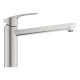 Grohe Змішувач для кухні Via, довж.виливу - 222мм, поворотний, 1важіль, супер сталь