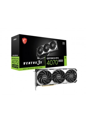 MSI Відеокарта GeForce RTX 4070 SUPER 12GB GDDR6X VENTUS 3X OC