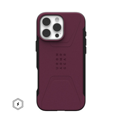 UAG Чохол для iPhone 16 Pro Max, Civilian Magsafe, Bordeaux