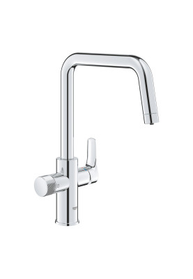 Grohe Змішувач для кухні Blue Pure Start, довж.виливу - 223мм, поворотний, 1+1 фільтр, хром
