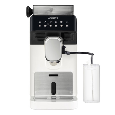ARDESTO Кавомашина, 2л, зерно, автомат.капуч, дисплей, авторецептів -9, біло-чорний
