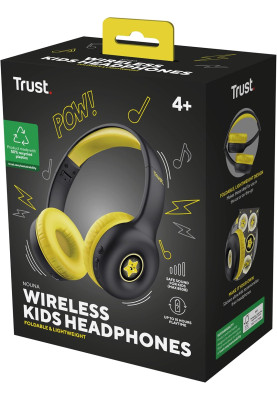 Trust Навушники On-ear Nouna Kids, Wireless, Mic, Чорний