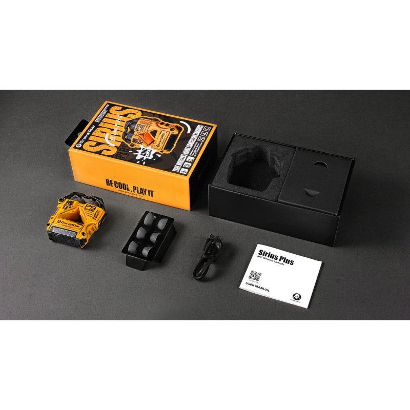 GravaStar Навушники TWS Sirius Plus, BT 5.3, жовтий