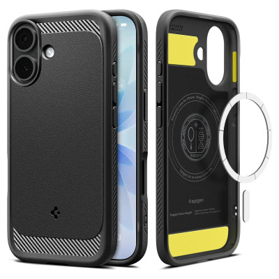 Spigen Чохол Spigen для iPhone 17, Rugged Armor MagFit, Matte Black