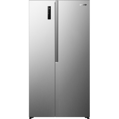 Gorenje Холодильник SBS Gorenje, 179х62х91см, 2 двері, 347(197)л, А+, NF+, Інв., Зона св-ті, Зовн. Диспл, нерж
