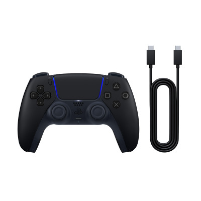 PlayStation Геймпад 5 Dualsense BT, Midnight Black (USB-C кабель)