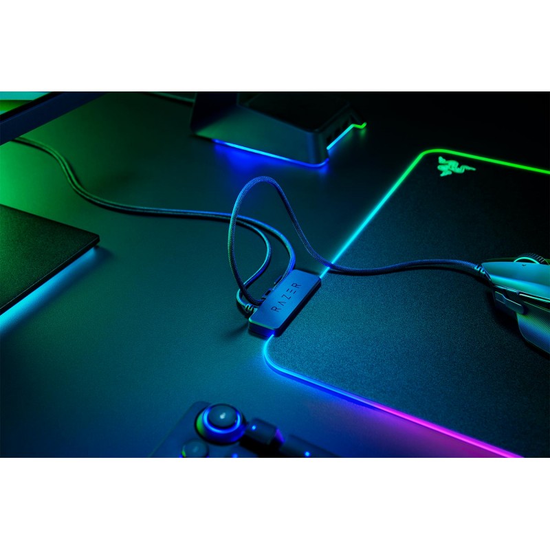 Razer Ігрова поверхня Firefly V2 RGB M Black (355х255х3мм)