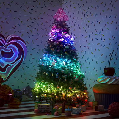 Twinkly Гірлянда Smart LED Twinkly Dots Lights RGB 200 IP44 10м прозорий кабель