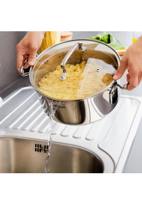 Tefal Набір посуду DUETTO+, 6предметів, нержавіюча сталь, скло
