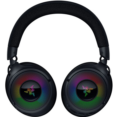 Razer Гарнітура ігрова Kraken V4, USB-A/WL/BT, RGB, чорний Razer Гарнітура ігрова Kraken V4, USB-A/WL/BT, RGB, чорний