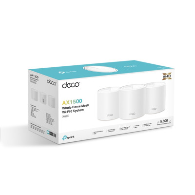 TP-Link Система WiFi-Mesh Deco X10 AX1500, 1xGE LAN, 1xGE WAN, 3мод